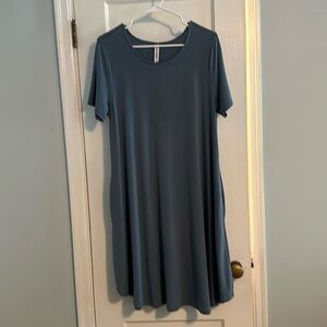 Knee length swing dress